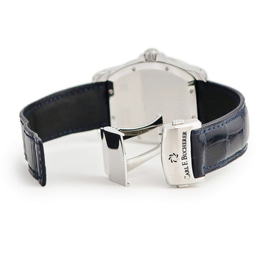 腕時計 カール F ブヘラ Carl F. Bucherer パトラビ T-24 00.10612.08.23.11 自動巻き メンズ レディース 純正ダイヤ デイト GMT ホワイト