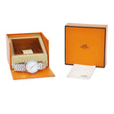 腕時計 エルメス HERMES アルソー AR4.710 クオーツ メンズ レディース ホワイト 白 アラビア シンプル ラウンド