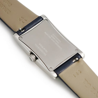 腕時計 ティファニー Tiffany & Co イーストウエスト ミニ 36668644 クオーツ メンズ レディース ネイビー 紺 角型 アラビア