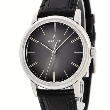 腕時計 ゼニス ZENITH エリート クラシック 03.2290.679/26.C493 自動巻き メンズ 新品同様 チャコールグレー バー