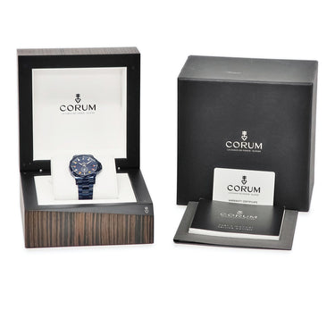 腕時計 コルム CORUM アドミラル レジェンド 395.103.98/V733 AB50 自動巻き メンズ ブルー PVD デイト 信号旗 12角形 スモセコ