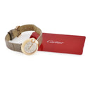 腕時計 カルティエ Cartier バロン ブラン ドゥ カルティエ WGBL0004 クオーツ レディース K18PG無垢 純正ダイヤ シルバー ローマン