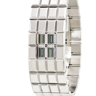 腕時計 シャネル CHANEL ショコラ H0934 クオーツ レディース デジタル シルバー 板チョコ ブレスレット