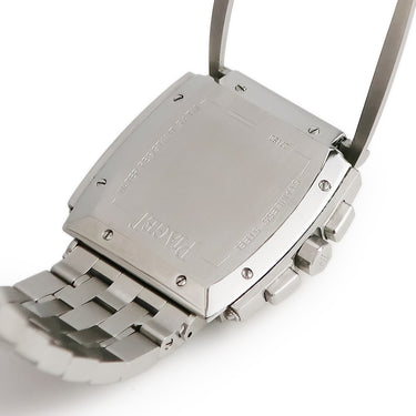 腕時計 ピアジェ PIAGET アップストリーム クロノグラフ 27150 クオーツ メンズ ストリームライン ベゼルバックル 角型 シルバー