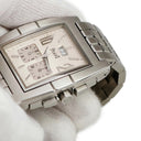 腕時計 ピアジェ PIAGET アップストリーム クロノグラフ 27150 クオーツ メンズ ストリームライン ベゼルバックル 角型 シルバー
