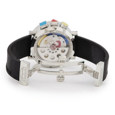 腕時計 アランシルベスタイン ALAIN SILBERSTEIN クロノバウハウス デイデイト KB111 自動巻き メンズ ブラック 黒 クロノグラフ 限定