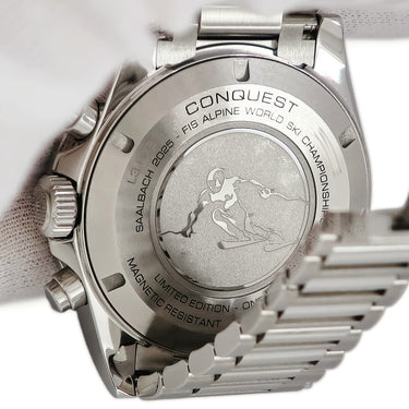 腕時計 ロンジン LONGINES コンクエスト クロノ スキーエディション 42mm L3.836.4.52.9 自動巻き メンズ アンスラサイト グレー 限定