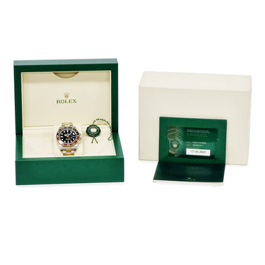 腕時計 ロレックス ROLEX GMTマスター2 126711CHNR ランダム番 自動巻き メンズ ランダム番 K18RG×SS コンビ ブラック ルートビア カフェオレ