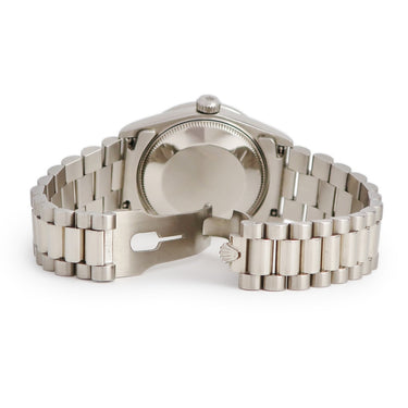 腕時計 ロレックス ROLEX デイトジャスト 31 68159G E番 自動巻き レディース E番 K18WG無垢 純正ダイヤ 3連 プレジデントブレス