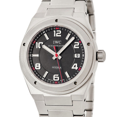 腕時計 IWC IWC インヂュニア AMG IW322702 自動巻き メンズ OH済 AMG コラボ ブラック 黒 耐磁 チタン デイト