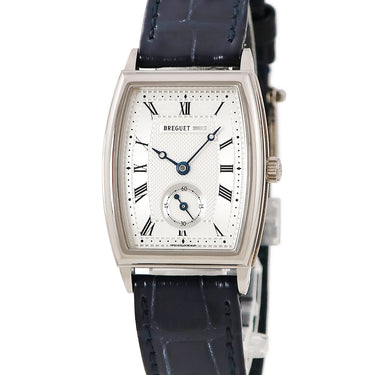 腕時計 ブレゲ BREGUET ヘリテージ トノーカンブレ 8670BB/12/964 自動巻き レディース K18WG無垢 ローマン トノウ 青針