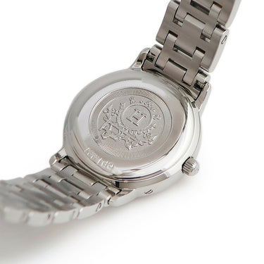 腕時計 エルメス HERMES クリッパー ナクレ CP1.221 クオーツ レディース ピンクGP×SS シェル デイト アラビア