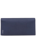 バリー BALLY フラッグ コンチネンタル ウォレット 4BLY-13 マリン レザー 長財布 シルバー金具 紺 二つ折り
