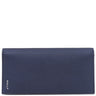 バリー BALLY フラッグ コンチネンタル ウォレット 4BLY-13 マリン レザー 長財布 シルバー金具 紺 二つ折り
