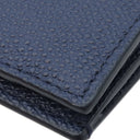 バリー BALLY フラッグ コンチネンタル ウォレット 4BLY-13 マリン レザー 長財布 シルバー金具 紺 二つ折り