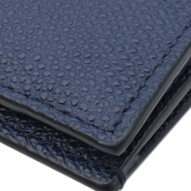 バリー BALLY フラッグ コンチネンタル ウォレット 4BLY-13 マリン レザー 長財布 シルバー金具 紺 二つ折り