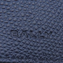 バリー BALLY フラッグ コンチネンタル ウォレット 4BLY-13 マリン レザー 長財布 シルバー金具 紺 二つ折り