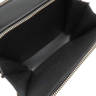 シャネル CHANEL トップハンドル ヴァニティ AS3222 ブラック ラムスキン ショルダーバッグ ゴールド金具 チェーンショルダー バニティ 黒