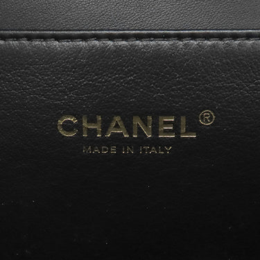 シャネル CHANEL トップハンドル ヴァニティ AS3222 ブラック ラムスキン ショルダーバッグ ゴールド金具 チェーンショルダー バニティ 黒