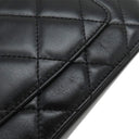 シャネル CHANEL トップハンドル ヴァニティ AS3222 ブラック ラムスキン ショルダーバッグ ゴールド金具 チェーンショルダー バニティ 黒