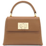 フルラ FURLA FURLA 1927 トップハンドル ミニ wb00109are00003b00 コニャック レザー 2WAYバッグ ゴールド金具 新品 未使用 茶 ショルダー ハンドバッグ