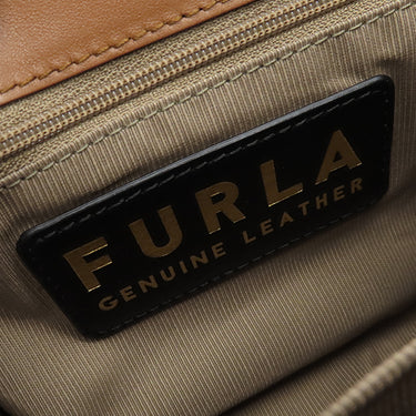 フルラ FURLA FURLA 1927 トップハンドル ミニ wb00109are00003b00 コニャック レザー 2WAYバッグ ゴールド金具 新品 未使用 茶 ショルダー ハンドバッグ