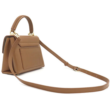 フルラ FURLA FURLA 1927 トップハンドル ミニ wb00109are00003b00 コニャック レザー 2WAYバッグ ゴールド金具 新品 未使用 茶 ショルダー ハンドバッグ