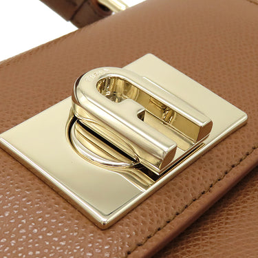 フルラ FURLA FURLA 1927 トップハンドル ミニ wb00109are00003b00 コニャック レザー 2WAYバッグ ゴールド金具 新品 未使用 茶 ショルダー ハンドバッグ