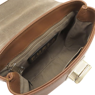 フルラ FURLA FURLA 1927 トップハンドル ミニ wb00109are00003b00 コニャック レザー 2WAYバッグ ゴールド金具 新品 未使用 茶 ショルダー ハンドバッグ
