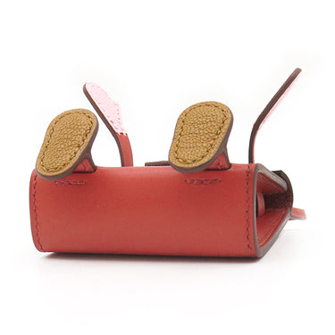 エルメス HERMES ビジュードサック ケリードール サンギーヌ×ナタ×ローズサクラ×キャラメル タデラクト バッグチャーム シルバー金具 赤 アイボリー ピンク 茶