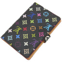 ルイヴィトン LOUIS VUITTON カルネ ドゥ バル アジェンダ ミニ M92652 ノワール モノグラムマルチカラー 手帳カバー ゴールド金具 黒 カード入れ パスケース