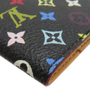 ルイヴィトン LOUIS VUITTON カルネ ドゥ バル アジェンダ ミニ M92652 ノワール モノグラムマルチカラー 手帳カバー ゴールド金具 黒 カード入れ パスケース