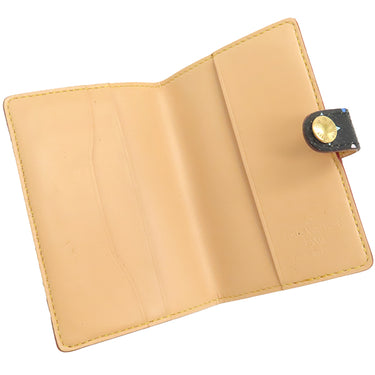 ルイヴィトン LOUIS VUITTON カルネ ドゥ バル アジェンダ ミニ M92652 ノワール モノグラムマルチカラー 手帳カバー ゴールド金具 黒 カード入れ パスケース