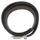 フェラガモ FERRAGAMO ガンチーニ リバーシブル ブラック×ブラウン カーフ ベルト シルバー金具 黒 茶