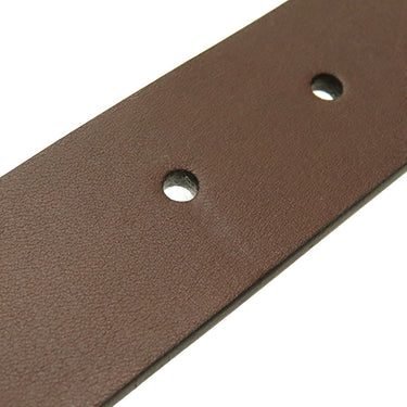 フェラガモ FERRAGAMO ガンチーニ リバーシブル ブラック×ブラウン カーフ ベルト シルバー金具 黒 茶