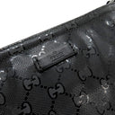 グッチ GUCCI GGインプリメ ショルダーバッグ 201446 ブラック PVC ショルダーバッグ シルバー金具 黒