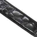 カルティエ Cartier アロンジェ ブラック アリゲーター ベルト シルバー金具 黒