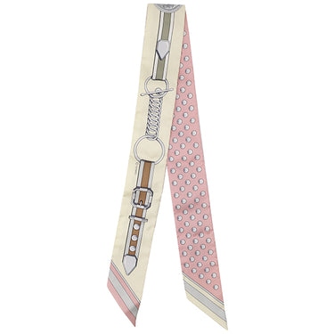 エルメス HERMES ツイリー ジョーヌペール×ローズプードル×グリスパール シルク スカーフ 新品 未使用 【GRAND TRALALA/グラントゥラララ】