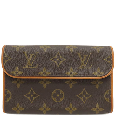 ルイヴィトン LOUIS VUITTON ポシェット フロランティーヌ M51855 モノグラム モノグラムキャンバス ウエストバッグ ゴールド金具 茶 ウエストポーチ ベルトバッグ