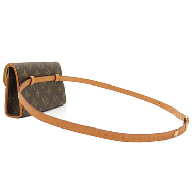 ルイヴィトン LOUIS VUITTON ポシェット フロランティーヌ M51855 モノグラム モノグラムキャンバス ウエストバッグ ゴールド金具 茶 ウエストポーチ ベルトバッグ