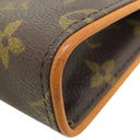 ルイヴィトン LOUIS VUITTON ポシェット フロランティーヌ M51855 モノグラム モノグラムキャンバス ウエストバッグ ゴールド金具 茶 ウエストポーチ ベルトバッグ
