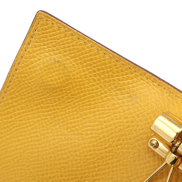 エルメス HERMES セリエ 4連キーケース イエロー系 クシュベル キーケース ゴールド金具 黄色