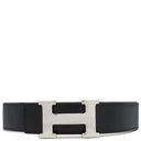 エルメス HERMES コンスタンスH ＃70 ブラック×ゴールド ボックスカーフ #70 ベルト シルバー金具 Hバックル 黒 茶