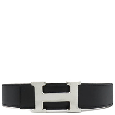 エルメス HERMES コンスタンスH ＃70 ブラック×ゴールド ボックスカーフ #70 ベルト シルバー金具 Hバックル 黒 茶