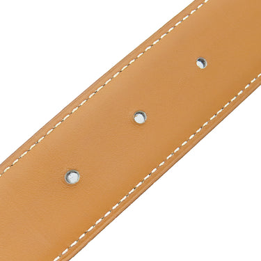 エルメス HERMES コンスタンスH ＃70 ブラック×ゴールド ボックスカーフ #70 ベルト シルバー金具 Hバックル 黒 茶