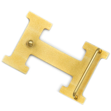 エルメス HERMES コンスタンスH ＃70 ブラック×ゴールド ボックスカーフ #70 ベルト シルバー金具 Hバックル 黒 茶