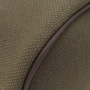 エルメス HERMES 犬用トリーツポーチ カーキ×フー コットンキャンバス レザー ポーチ シルバー金具 オレンジ ペット用品 お散歩バッグ