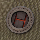 エルメス HERMES 犬用トリーツポーチ カーキ×フー コットンキャンバス レザー ポーチ シルバー金具 オレンジ ペット用品 お散歩バッグ