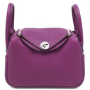 エルメス HERMES リンディ ミニ 20 アネモネ スイフト ショルダーバッグ シルバー金具 紫