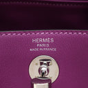 エルメス HERMES リンディ ミニ 20 アネモネ スイフト ショルダーバッグ シルバー金具 紫